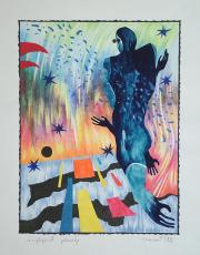 Lenyűgöző jelenség, 1989, vegyes technika, papír méret: 43 x 61 cm