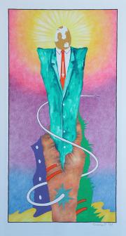 Cím nélkül, 1991, vegyes technika, papír méret: 46 x 64 cm