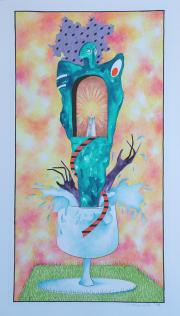 Cím nélkül, 1991, vegyes technika, papír méret: 46 x 64 cm