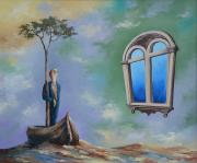 Cím nélkül, 1998, olaj, farost, 60 x 50 cm