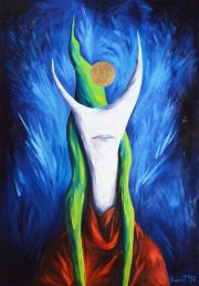 Portré 16, 1997, olaj, vászon, 70 x 100 cm