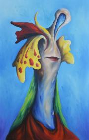 Portrait 27, 1998, olaj, farost, 42 x 65 cm