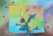 Kristályáfonya 1, 2012, olaj, vászon, 100 x 70 cm