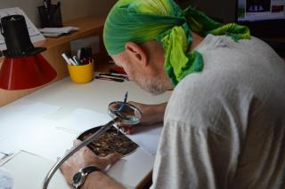 Rézkarc kör lemezen