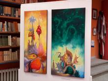 Kiállítás a Wigner Középiskola könyvtárában