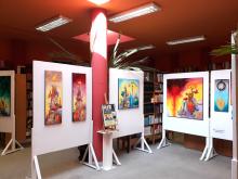 Kiállítás a Wigner Középiskola könyvtárában