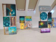 Fotók a kiállításról - Kele Juci festményei